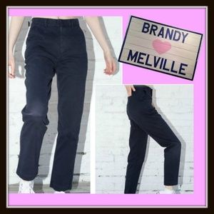 NEW Brandy Melville Navy Marla Pants